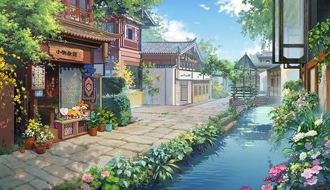 #animated #aesthetic #animatedideas #room #anime #art #cute #lofi #animatedspaces #cartoon #wallpaper #aesthetic #aestheticedits #japan #korea Ghibli Aesthetic Wallpaper, Ghibli Aesthetic, Art Cute, Laptop Wallpaper, Laptop, Water, Flowers, Anime, Art