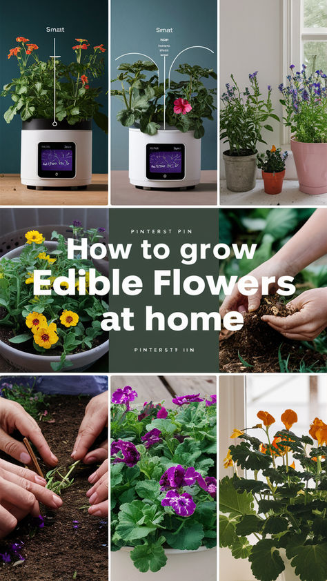 Brighten your meals with edible flowers grown right at home! 🌸 Discover the step-by-step process for cultivating these beautiful, flavorful blooms indoors. From selecting the perfect varieties to providing the right light and care, growing edible flowers is easier than you think. Elevate your dishes with fresh, vibrant flowers like nasturtiums, pansies, and chamomile!

#SmartPlantStore #EdibleFlowers #IndoorGardening #Homegrown #GardeningTips #KitchenGarden #FlowerPower Growing Edible Flowers, Edible Flower Garden, Seed Planting, Flowers At Home, Right Light, Vibrant Flowers, Vibrant Flower, Edible Flowers, Growing Flowers