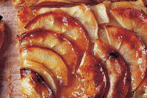 French Apple Tart Recipe Easy, French Style Apple Tart, French Apple Tart Barefoot Contessa, Apple Galette Recipe Ina Garten, Rustic French Apple Tart Recipe, Ina Garden French Apple Tart, Ina Garden Apple Tart, Ina Garten French Apple Tart, French Pear Tart