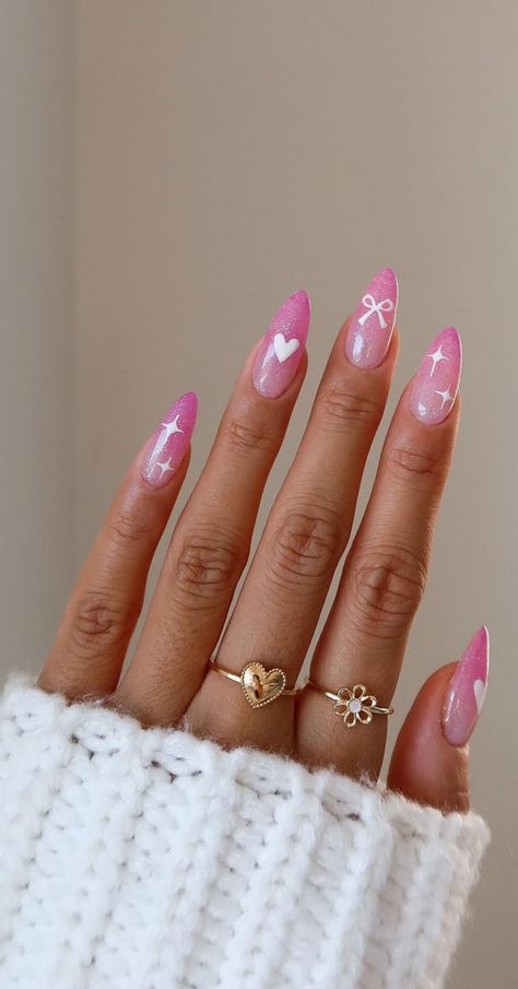 Valentine's Day nails, Romantic nail designs, Love-themed nail art, Heart-shaped nail patterns, Cupid-inspired nail ideas, Red and pink Valentine nails, Date night manicure, Valentine's Day acrylic nails, Romantic nail color trends, Love letter nail art, Heartfelt Valentine's nails, Sweetheart nail designs, Couples manicure ideas, Valentine's Day beauty trends, Love-inspired nail aesthetics Valentines Ombre Nails, Couples Manicure, Nail Festive, Pink Valentine Nails, Letter Nail Art, Nail Aesthetics, Fresh Nails, Ombre Acrylic, Square French