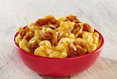 Kfc Mac And Cheese Bowl, Copycat Kfc Bowl, Kfc Bowl Recipe, Kfc Bowls, Kfc Mac And Cheese, Famous Bowl, Kfc Famous Bowl, Kfc Fried Chicken Recipe, Fried Chicken Kfc