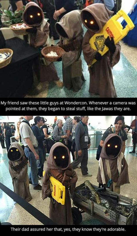 Jawa Cosplay, Star Wars Meme, Meme Comics, Disney Cosplay, 웃긴 사진, Memes Humor, Star Wars Humor, Star Wars Memes, Grumpy Cat