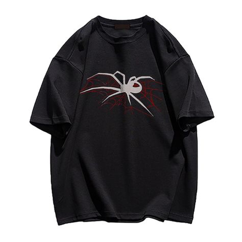 Dress to impress in this stylish Dark Daring Spider Print T-Shirt, crafted with fine-gauge lightweight fabric for a luxuriously comfortable feel and featuring a unique contemporary vermifuge print on its exterior. A statement piece that will elevate any casual ensemble, the shirt is sure to exude sophistication and exclusivity. Features: -100% Cotton -Crew Neckline -Dropped Shoulder -Spider Web -Spider -Letter -Super Soft Fabric -Regular fit -Unisex style Dream Clothes, Outfits Aesthetic, Wine Red, Teen Fashion, Unisex Fashion, Aesthetic Clothes, Pretty Outfits, Cool Shirts, Soft Fabric