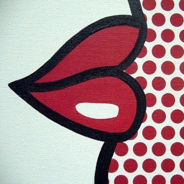 Roy Lichtenstein Roy Lichtenstein Pop Art Artworks, Red Art Photography, Pop Art Roy Lichtenstein, Roy Lichtenstein Art, Famous Pop Art, Kaws Painting, Malcolm Liepke, Red Sculpture, Ben Day Dots