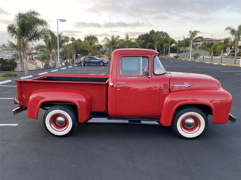 1954 Ford F100, Red Ford Truck, 1953 Ford F100, F100 For Sale, 1956 Ford Truck, Classic Camaro, 1956 Ford F100, Best Pickup Truck, Truck Photos