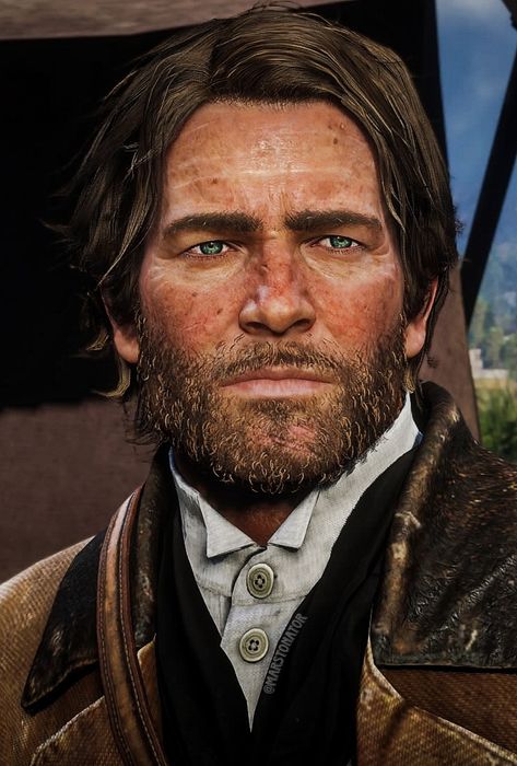 Arthur Morgan Beard, Arthur Morgan Hair, Arthur Morgan Hairstyle, Arthur Morgan Side Profile, Rdr Characters, Red Dead Redemption Ii, Red Redemption 2, Arthur Morgan, Rdr 2