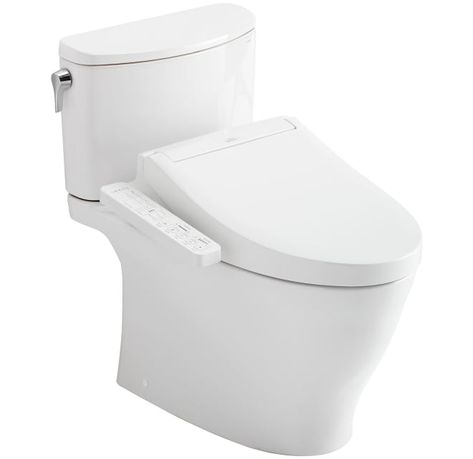 TOTO MW4423074CEFG#01 Nexus 1.28 GPF Two Piece | Build.com Floor Outlet, Toto Washlet, Clean Toilet Bowl, Elongated Toilet, Bidet Toilet, Heated Seat, Water Consumption, Toilet Cleaning, Toilet Bowl