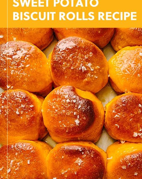 Sweet Potato Biscuit Rolls with Honey Butter Glaze Leftover Mashed Sweet Potato Recipes, Leftover Sweet Potato Recipes, Leftover Mashed Sweet Potatoes, Biscuit Rolls Recipes, Honey Butter Glaze, Sweet Potato Rolls, Potato Biscuits, Potato Rolls, College Food