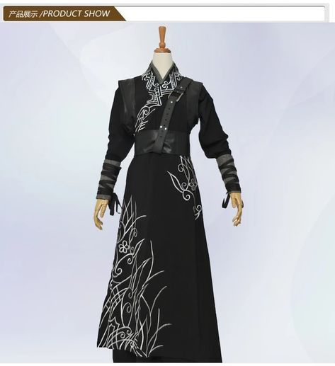 Unisexual Male Female Zhao Liying Swordlady Black Costume Hanfu For Newest Tv Play Princess Agents Legend Of Chuqiao Women Hanfu - Chinese Folk Dance - AliExpress Black Hanfu, Princess Agents, Costume Noir, Black Costume, Folk Dance, Dance Wear, Cosplay Costume, Cosplay Costumes, High Neck Dress