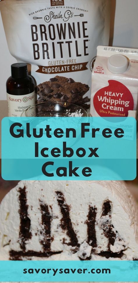 Icebox Cake is a classic recipe that’s make-ahead and only uses a few ingredients. You’ll never know my version is gluten free. Cake Recipes Gluten Free, Refrigerator Cake, Gluten Free Chips, Brownie Brittle, Ice Box Cake, Card Night, Icebox Cake Recipes, Night Recipes, Gluten Free Chocolate Chip