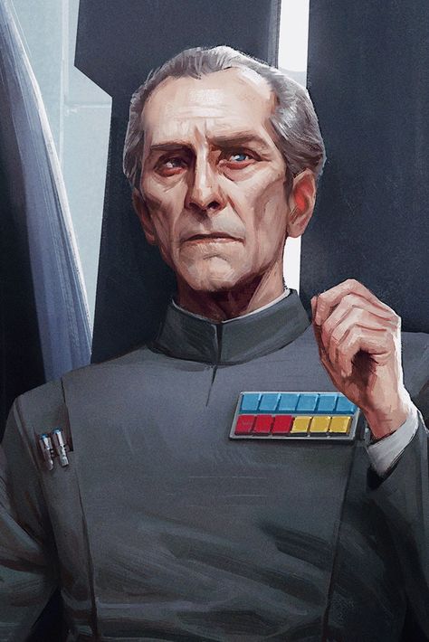 Grand Moff Tarkin Art, Grand Moff Tarkin, Imperial Officer, Star Wars Painting, Peter Cushing, Star Wars Sith, Art Time, Star Wars Empire, Star Wars Tattoo