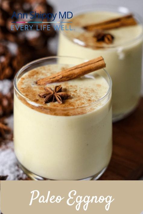 Paleo Eggnog, Paleo Marshmallows, Paleo Hot Chocolate, Egg Cream, Non-dairy Milk, Eggnog Recipe, Nutritional Deficiencies, Simple Recipe, Paleo Diet