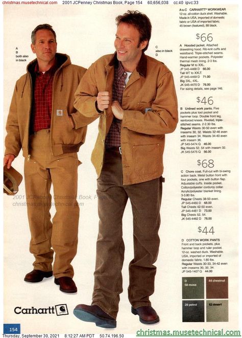 2001 Mens Fashion, Y2k Mens, 2000s Clothes, Male Clothes, Carhartt Workwear, Chore Coat, Christmas Book, Streetwear Men, Spoiler Alert