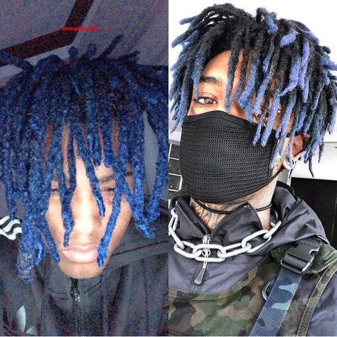 Who did it better X or Scar? Blue Dreads Men, Dread Nation, Dreads Men, Purple Dreads, Blue Dreads, Astronaut Drawing, Dreadlocks Men, Mens Dreads, Dyed Hair Men