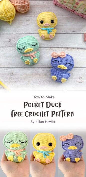 Owl Crochet Patterns, Pocket Pal, Quick Crochet Patterns, Pocket Pet, Little Duck, Quick Crochet, Pattern Ideas, Cute Owl, Diy Stuffed Animals