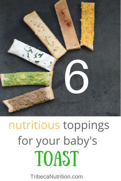 6 nutritious toppings for your baby's toast | Feeding Bytes Fingerfood Baby, Baby Food Combinations, Weaning Foods, Baby Led Weaning Recipes, Weaning Recipes, Baby Finger Foods, Homemade Baby Foods, Baby Eating, Homemade Baby Food