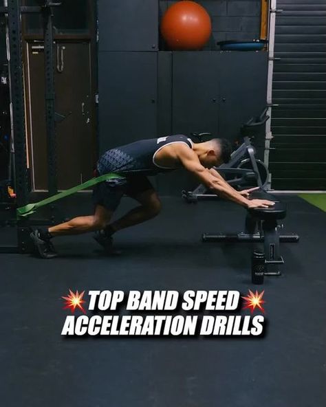 Resistance Band Training | Pro Trainers | Daily Posts on Instagram: "Boost your speed and agility with these top band acceleration drills! 💥 Swipe left for all variations. Perfect for enhancing your explosive power and overall athletic performance. ⁣ ⁣ Complete 2 or 3 sets of 5 reps each, add a few of these into your next explosive workout! ⁣⁣ ⁣⁣ 📝Exercises: ⁣⁣ 1.) Band Accel Hip Drive ⁣⁣ 2.) Band Accel Push to Hip Drive⁣⁣ 3.)Band Accel Hip Drive Double Switch ⁣⁣ 4.) Band Hops ⁣⁣ ⁣ 👉 Follow us @band.workout.official for more resistance band training content!⁣ ⁣ ©️: @pierreseliteperformance⁣ ⁣ #SpeedTraining #AccelerationDrills #ExplosiveWorkout #AthleticPerformance" Band Training, Instagram Boost, Explosive Workouts, Resistance Band Training, Posts On Instagram, Power Training, Workout Exercises, Resistance Band Exercises, Speed Training