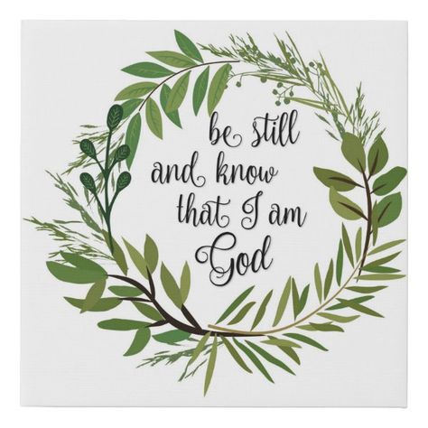 Bible Verse Calligraphy, Church Banners Designs, Wall Quotes Bedroom, Scripture Canvas, I Am God, Be Still And Know, Church Banners, Vinyl Labels, Faith Over Fear