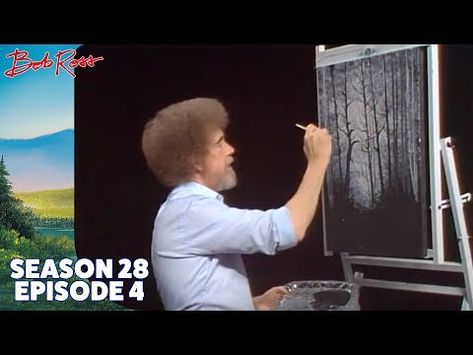 Bob Ross Videos, Bob Ross Painting Videos, Bob Ross Youtube, Painting Bob Ross, Bob Ross Art, Easy Paintings For Beginners, Painting Trees, Rays Of Sunshine, Bob Ross Paintings