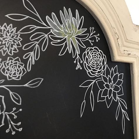 Succulent Chalkboard Art, Plant Chalk Art, Chalkboard Plants, Chalkboard Marker Art, Welcome Chalkboard Art, Garden Classroom, Chalkboard Kitchen, Menu Signs, Church Library