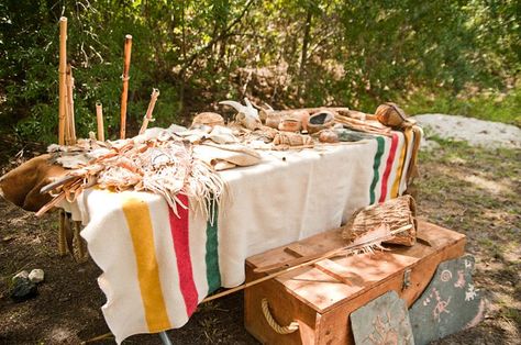 american indian decoration at party | native american indian birthday party Indian Pinterest, Indian Birthday Party, American Party Decorations, American Themed Party, Indian Birthday Parties, Teepee Party, American Party, Pendleton Blanket, Indian Princess