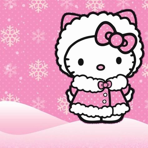 hello kitty pink snow sanrio trending aesthetic hello kitty Kitty Christmas, Hello Kitty Christmas, Kitty Wallpaper, Hello Kitty Wallpaper, Hello Kitty, Kitty, Christmas, Pink, On Instagram