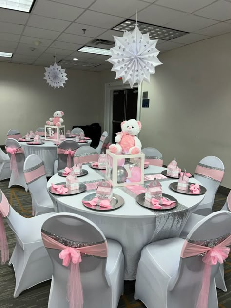 Winter Wonderland Party Pink And Silver, Snow Flake Baby Shower Theme, Pink And Silver Baby Shower Ideas, A Little Snowflake Is On The Way, Pink Wonderland Baby Shower Ideas, Winter Wonderland Baby Shower Ideas Girl, A Little Snowflake Is On The Way Showers, Pink Winter Baby Shower Ideas, Little Snowflake Baby Shower Ideas