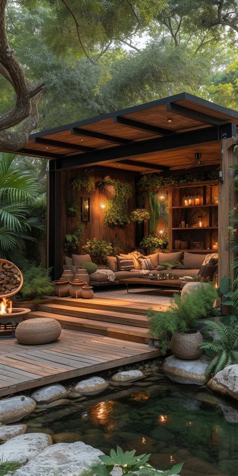 Patio Layout, Contemporary Patio, Outdoor Decor Backyard, Patio Designs, Outdoor Kitchen Design, Backyard Patio Designs, Best Of Both Worlds, Outdoor Rooms, Natural Elements