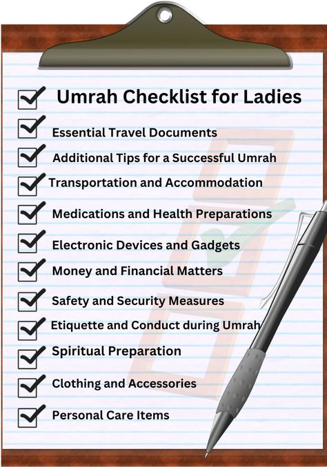 Umrah 2023, Umrah 2024, Umrah, Umrah Checklist, Umrah for ladies, Umrah travel Umrah Checklist, Umrah Guide, Being A Lady, Being A Woman, Personal Care Items, Heart Touching, A Lady, Go On, Travel Essentials