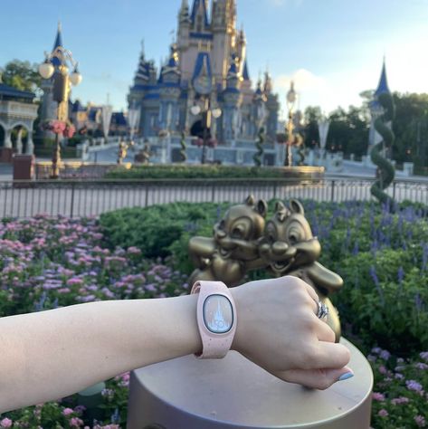 disney magicband plus review - disney fab 50 quest Hollywood Tower Hotel, Hollywood Tower, Disney Magic Bands, Character Statue, Unique Backpacks, 50th Anniversary Celebration, Magic Bands, Cinderella Castle, Disney Springs