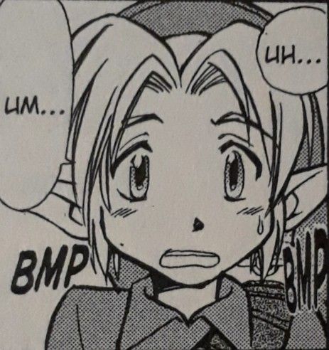 This is from The Legend of Zelda Ocarina of Time manga created by Akira Himekawa Ocarina Of Time Manga, Legend Of Zelda Manga, Akira Himekawa, Zelda Hyrule Warriors, Dungeon Anime, Zelda Ocarina Of Time, Hyrule Warriors, Link Zelda, Bee And Puppycat