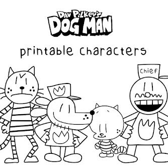 Dog Man Trunk Or Treat, Dog Man Bulletin Board, Dogman Book Activities, Dogman Coloring Pages, Dogman Book Character, Dog Man Drawing, Dog Man Coloring Pages, Dog Man Comic, Dog Man Activities