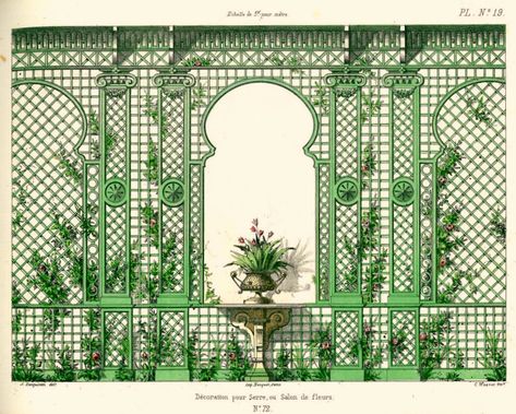 Trellis Designs within Formal French Formal Gardens ELIOT RAFFIT - ROMANTISME Architect, Artist & Designer - The Fashioner of Romance French Formal Garden, Decorative Trellis, Garden Gates And Fencing, Formal Garden, Event Design Inspiration, Trellis Design, Patio Interior, Formal Gardens, Trellis Pattern