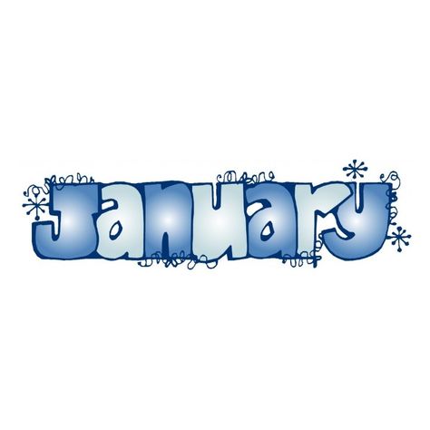 January Word Art, January Clipart, January Lettering, January Journal, January Quotes, Word Drawings, Arts Month, Chalkboard Calendar, Classroom Decor High School