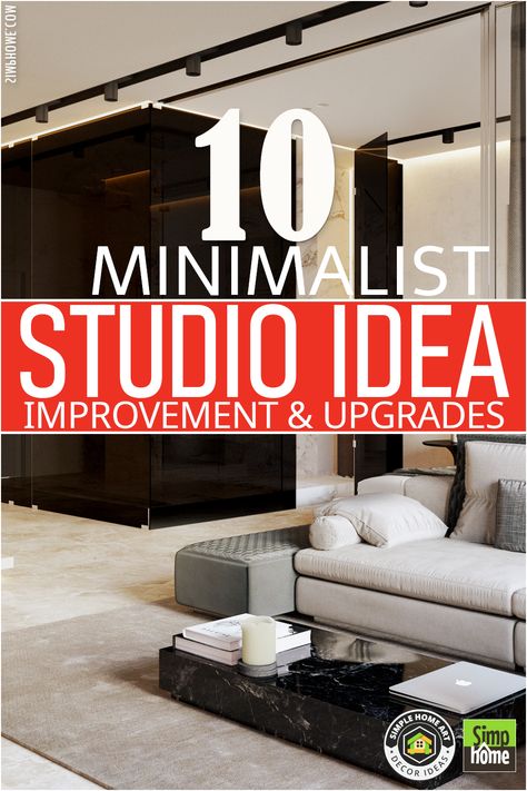 Awesome 10 Minimalist Studio Apartments for you HomeMakeover Small Studio Apartment Design Minimalist, Minimalist Studio Apartment Ideas, Minimal Studio Apartment, Modern Studio Apartment Ideas, Minimalist Studio Apartment, Industrial Studio, Small Studio Apartment Design, Two Tone Walls, Minimalist Design Style