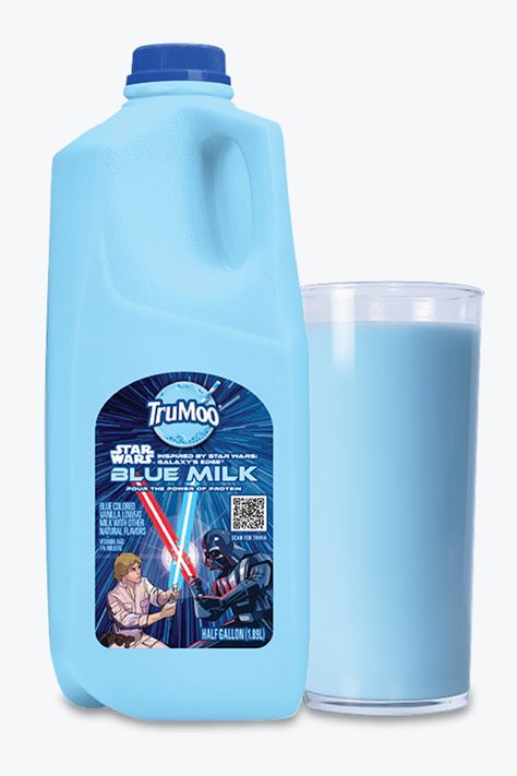 If you always wanted to try blue Bantha milk from planet Tatooine, now you can with this cool new yet from a long time ago-inspired TruMoo Star Wars Blue Milk. @trumoomilk Blue Milk Star Wars, Star Wars Blue Milk, Bantha Milk, Blue Milk, Winter Recipes, Milk Bottle, Winter Food, Star Wars, Milk