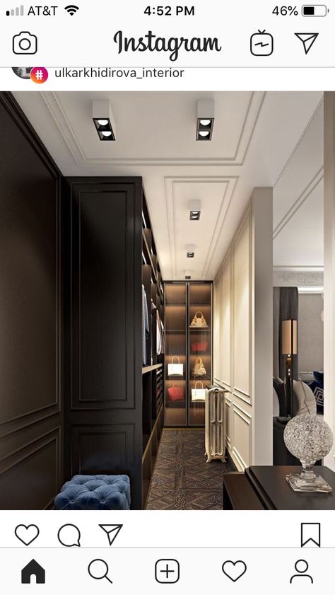 Interior Design Royal, Dressing Room Interior Design, Dressing Room Interior, Modern And Contemporary Living Room, Study Interior Design, Plafond Design, Stunning Interior Design, غرفة ملابس, Classic Interior