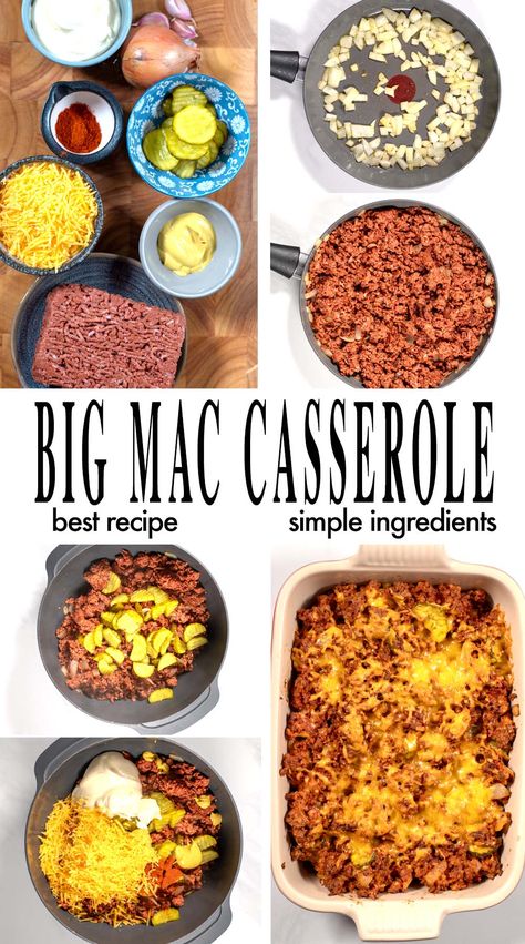 Get ready for a taste sensation! 🤤 Our Keto Big Mac Casserole recipe is packed with all the flavor you love from the original without all the guilt. Perfect for a fun weekend meal or for those times when you're craving comfort food, this dish is your new go-to. Give it a try now! 🍴 Keto Big Mac Casserole, Big Mac Casserole, Low Carb Big Mac, Keto Big Mac, Vegan Casseroles, Vegan Ground Beef, Clean Eating Vegan, Recipe Low Carb, Eating Vegan