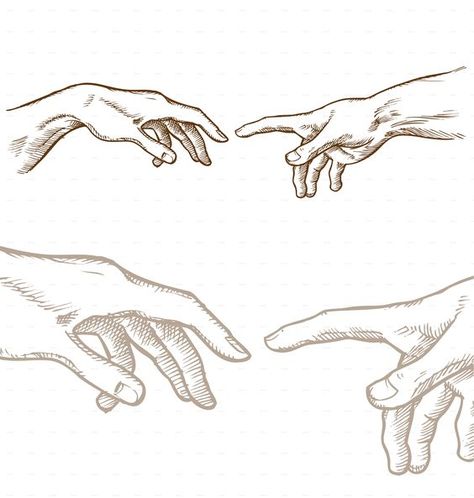 Holding Hands Sketch, Hand Reaching Out Drawing, Adam Creation, Creation Illustration, Pencil Art Love, Holding Hands Drawing, Easy Pencil Drawing, Hands Reaching Out, Small Tats