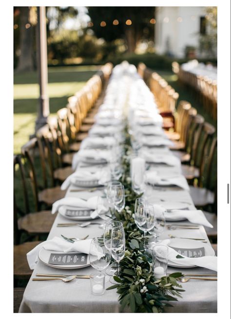 Olive Leaf Centerpiece Wedding, Olive Leaf Garland, Geyserville California, Olive Leaf Wedding, Gold Taper Candles, Greenery Wedding Centerpieces, Modern Greenery, Wedding Candles Table, Candles Flowers