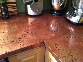 Copper Countertops, Copper Counter, Kitchen Counter Top, Outdoor Kitchen Appliances, Into The West, Copper Bar, Copper Diy, Up House, Copper Kitchen