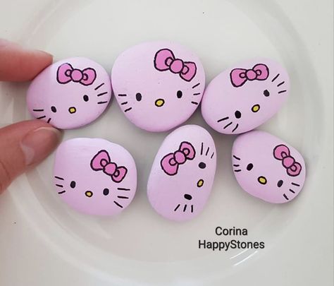 Rock Crafts Diy, Diy Rock Art, Painted Rock Animals, Rock Painting Ideas, Happy Stones, Stone Art Painting, Painted Rocks Kids, Painted Rocks Craft, Painted Rocks Diy