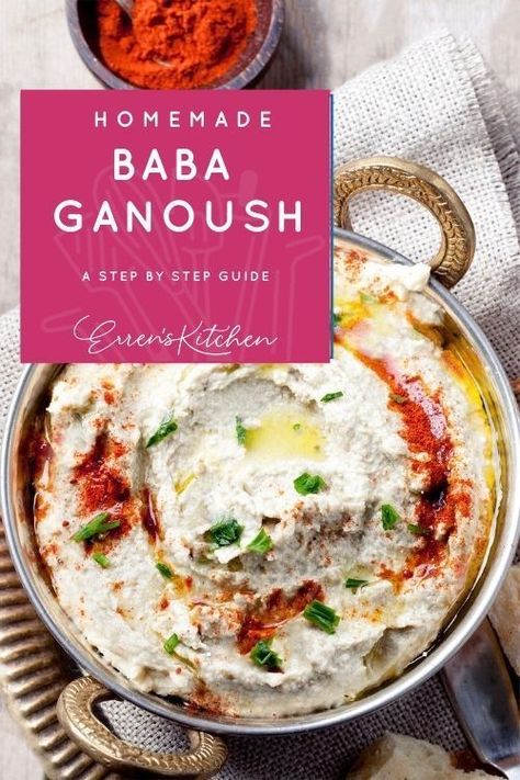 Baba Ghanoush Recipe, Vegan Spreads, Snacks Summer, Babaganoush Recipe, Roasted Eggplant Dip, Vegan Dips, Baba Ghanoush, Bread Healthy, Caviar D'aubergine