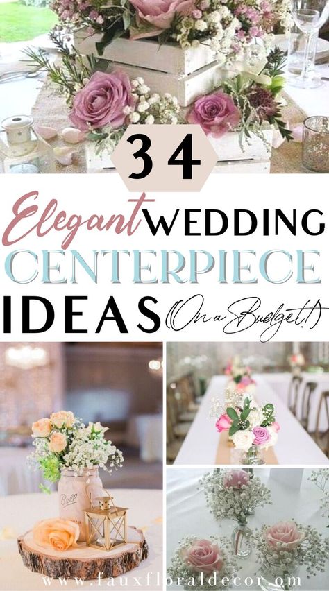 elegant wedding centerpieces diy Centerpieces For Outdoor Wedding, How To Make Wedding Flower Centerpieces, Center Piece For Engagement Table, May Wedding Centerpieces Diy, Inexpensive Reception Centerpieces, Gold Charger Plates Wedding Centerpieces, Simple Dusty Rose Wedding Centerpieces, Wedding Vase Centerpieces Diy, Wedding Decor For Tables Centerpieces