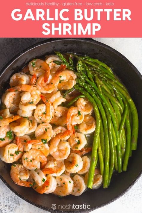 Shrimp Low Carb, Gluten Free Shrimp Recipes, Gluten Free Shrimp, Sauteed Shrimp Recipe, Buttered Shrimp Recipe, Keto Shrimp Recipes, Keto Shrimp, Shrimp Recipes Healthy, Sauteed Shrimp