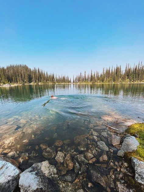 Eva Lake, Revelstoke, BC. A very rewarding hike! Revelstoke Bc, Dream Life, Adventure Travel, Hiking, Lake, Natural Landmarks, Travel, Nature