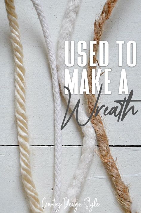 How To Wrap A Wire Wreath, Wire Frame Wreath Ideas, Old Rope Wreath, Woven Rope Wreath, Beach Wreath Ideas, Wire Wreath Diy, Lariet Rope Wreath, Unique Wreath Ideas, Nautical Wreath Ideas