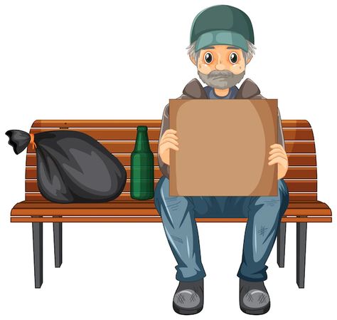 Homeless Cartoon, Man Cartoon, Different Poses, Portfolio Ideas, Man Set, Old Man, Old Men, Cartoon Character, Cartoon Characters