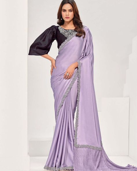 Party Wear Saree Collection https://www.urmifashion.com/sarees/party-wear-sarees #sarees #saree #silksarees #silksaree #partywearsaree #designersarees #festive #festivewear #sareelove #festivecollection #onlinestore #indianclothing #clothingstore #clothing #clothingforwomen #fashionstyle #shopping #ethnicwear #womenclothing #partywear #designer #trending #onlineshopping #onlineshoppingindia #indianfashion #indianshopping #ethnic #ethnicfashion Anarkali Suits Designer, Wedding Ootd, Bollywood Lehenga, Twitter Artist, Plus Size Gowns, Readymade Saree, Elegant Attire, Satin Saree, Elegant Embroidery