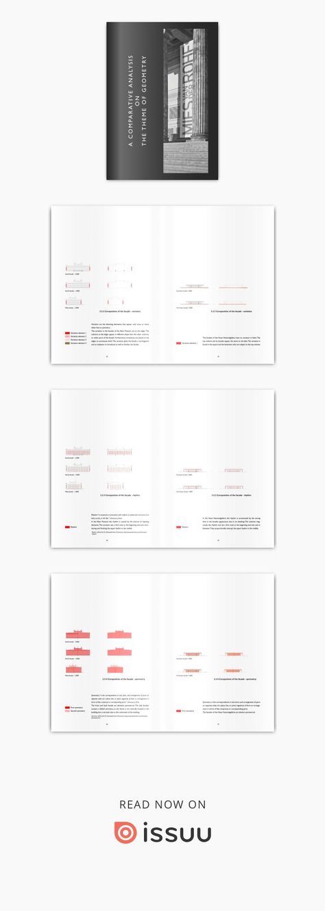 A comparative analysis on the theme of geometry  An essay on an architectural  analysis on the theme of geometry, to the Altes Museum by Karl Friedrich Schinkel and the Neue Nationalgalerie by Mies van der Rohe. Comparative Analysis Architecture, Sheet Composition, Karl Friedrich Schinkel, Ionic Order, Analysis Architecture, Spaced Repetition, Comparative Analysis, Architecture Panel, Give Directions